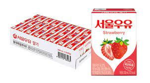 Seoulmilk, Strawberry Flavored Milk 190ml