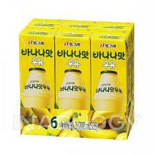 빙그레 바나나 우유_BGR, Banana Milk 6_200ml - Ok Mart