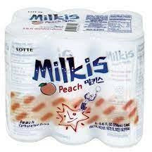 밀키스 복숭아 Lotte, Milkis(Peach) 6/250ml - Ok Mart