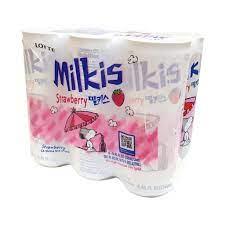 롯데 밀키스 딸기 Lotte,Milkis(Strawberry) 6/250ml - Ok Mart