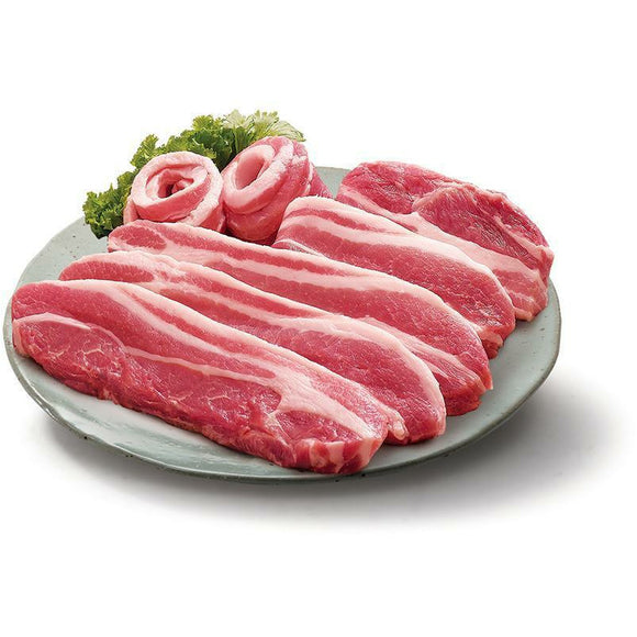 삼겹살 1kg_Pork Belly skinless 1kg - Ok Mart