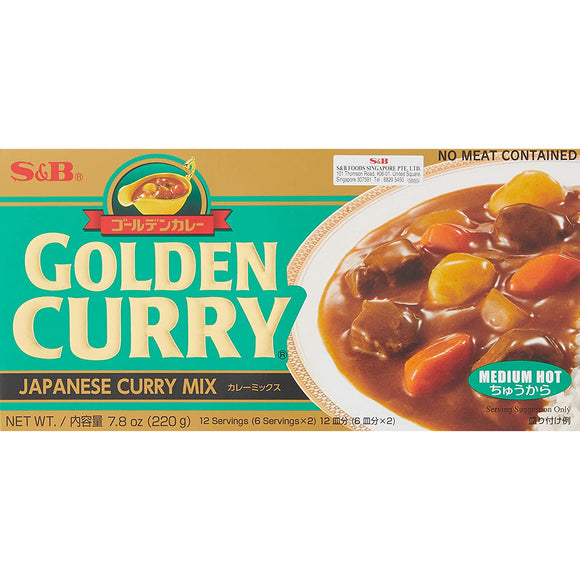 <p>S&B Golden Curry (Medium Hot) 220g</p>